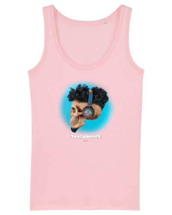 Craniu cu casti - skullphones 17 Cotton Pink