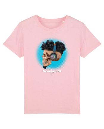 Craniu cu casti - skullphones 17 Cotton Pink