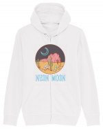 Neon Moon Hanorac cu fermoar Unisex Connector