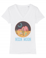 Neon Moon Tricou mânecă scurtă guler V Damă Evoker