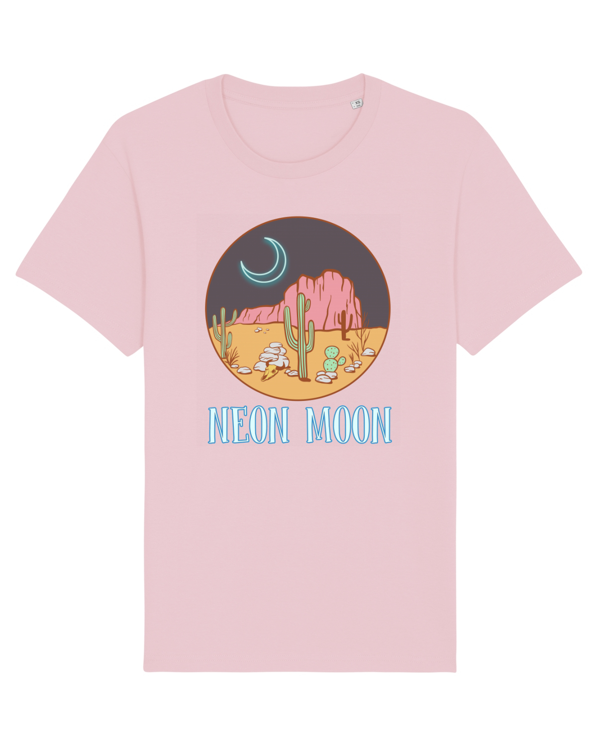 Tricou mânecă scurtă Unisex Rocker Cotton Pink