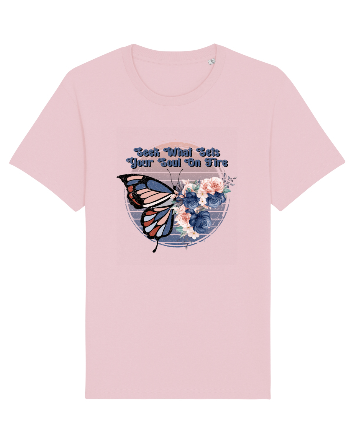 Tricou mânecă scurtă Unisex Rocker Cotton Pink