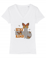 Stay Kind Tricou mânecă scurtă guler V Damă Evoker