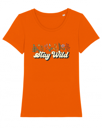 Stay Wild Bright Orange