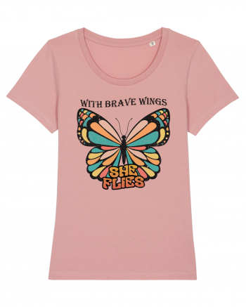 With Brave Wings She Flies Canyon Pink