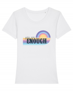 You Are Enough Tricou mânecă scurtă guler larg fitted Damă Expresser