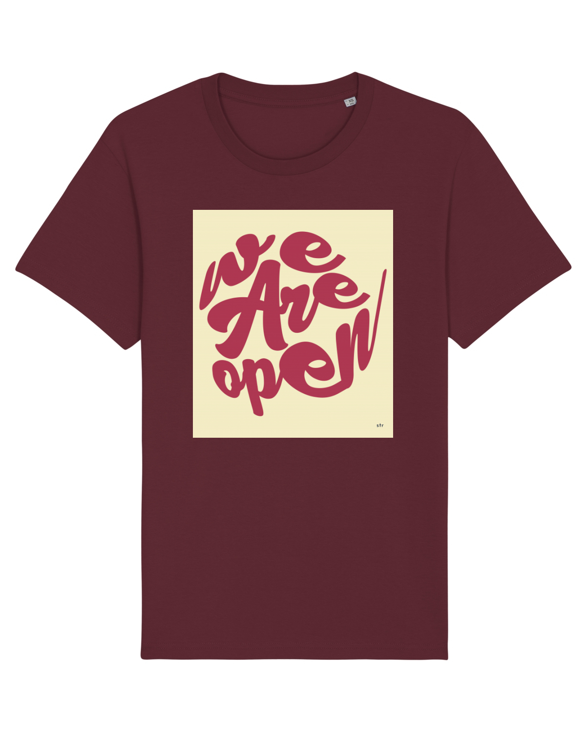 Tricou mânecă scurtă Unisex Rocker Burgundy