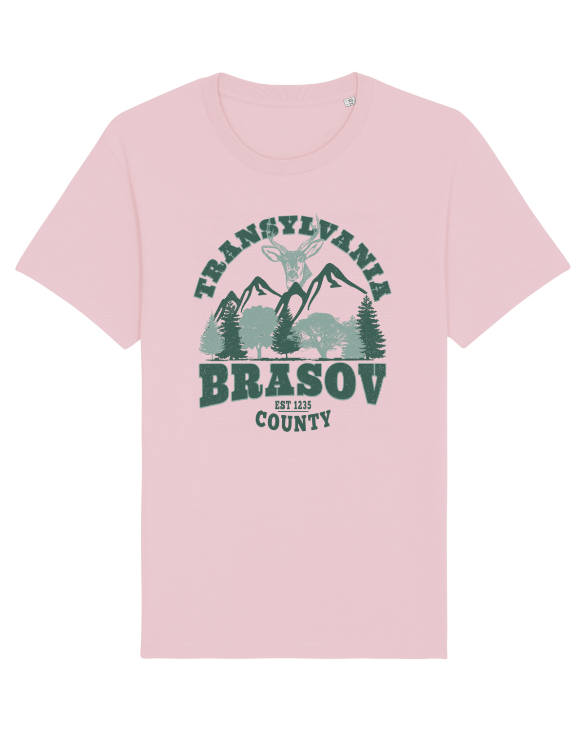 Tricou mânecă scurtă Unisex Rocker Cotton Pink