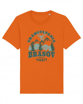 Transylvania Brasov County Est 1235 Bright Orange