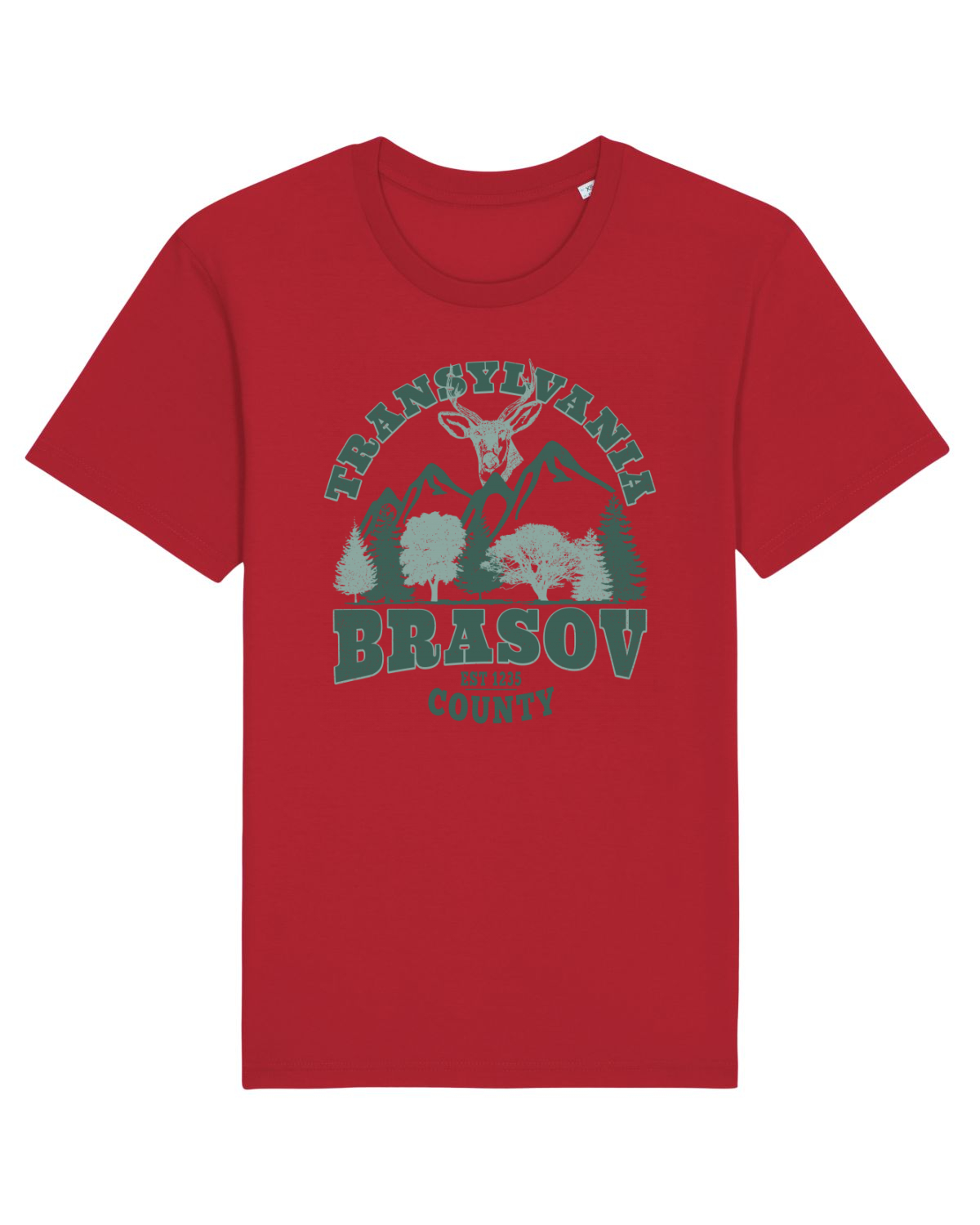 Tricou mânecă scurtă Unisex Rocker Red