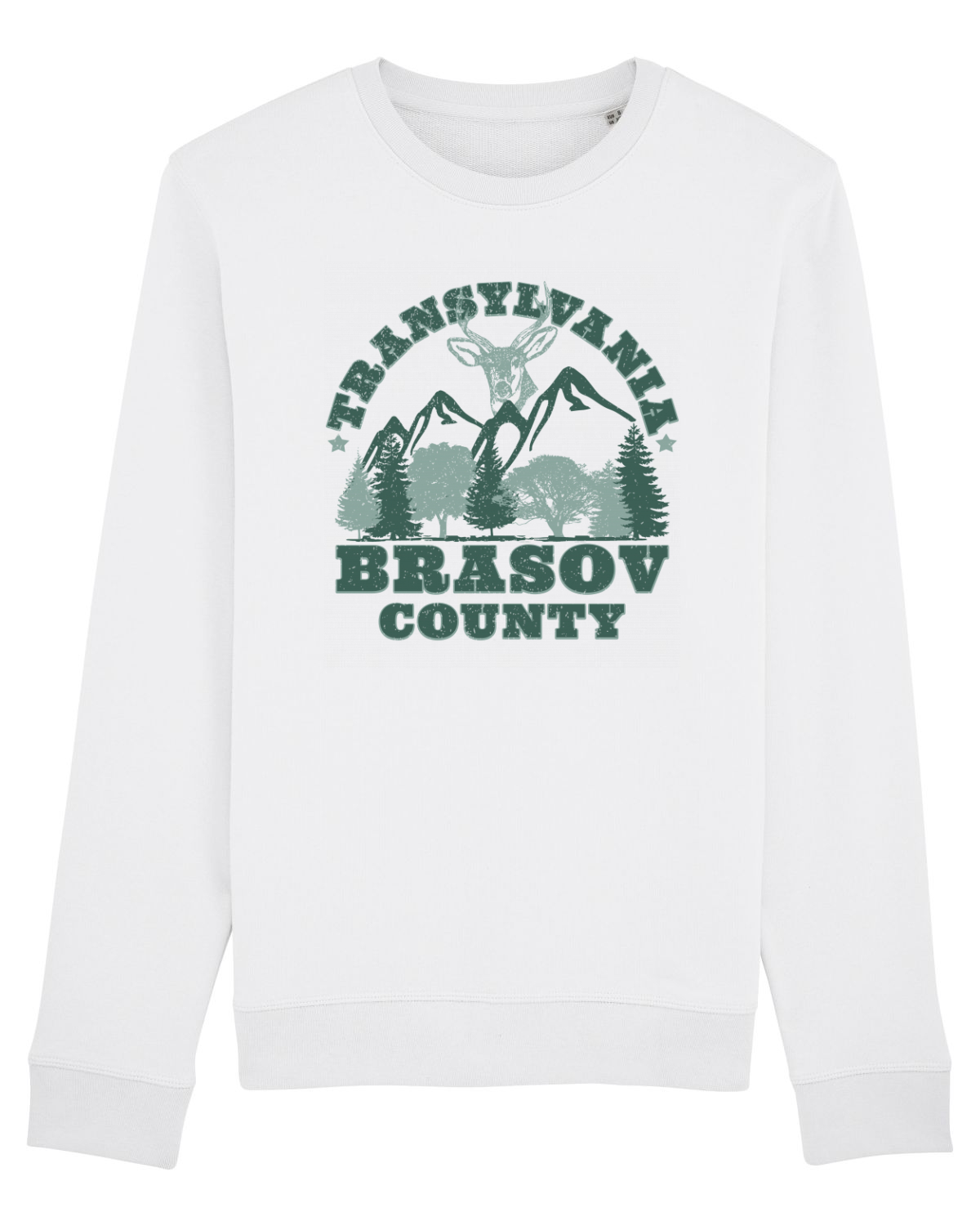 Bluză mânecă lungă Unisex Rise White