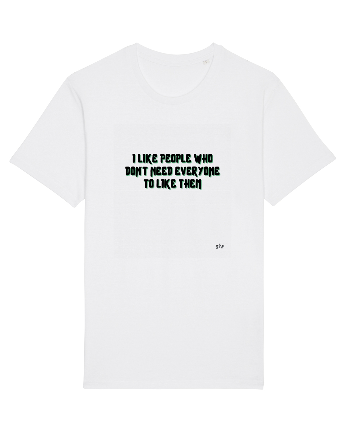 Tricou mânecă scurtă Unisex Rocker White