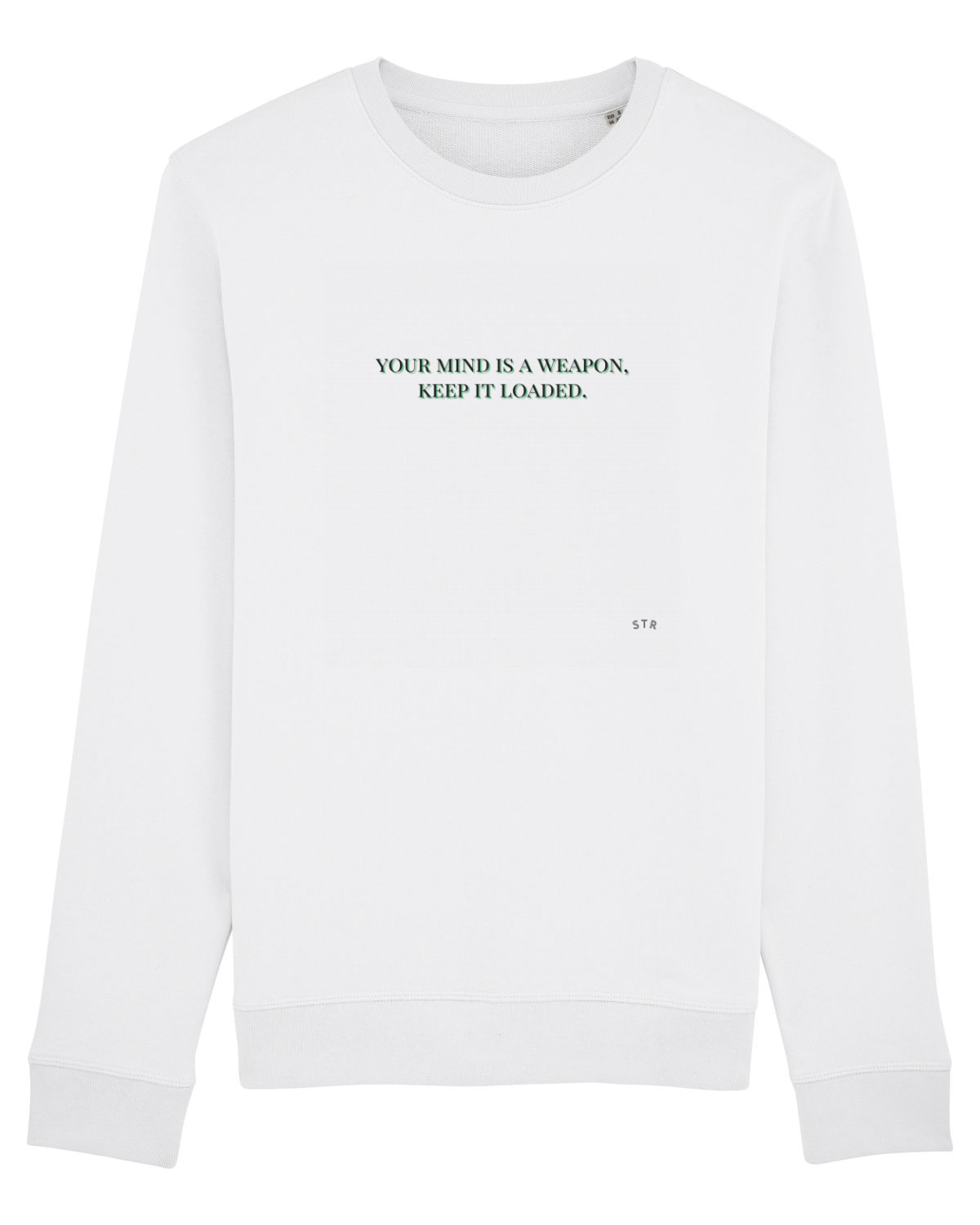 Bluză mânecă lungă Unisex Rise White