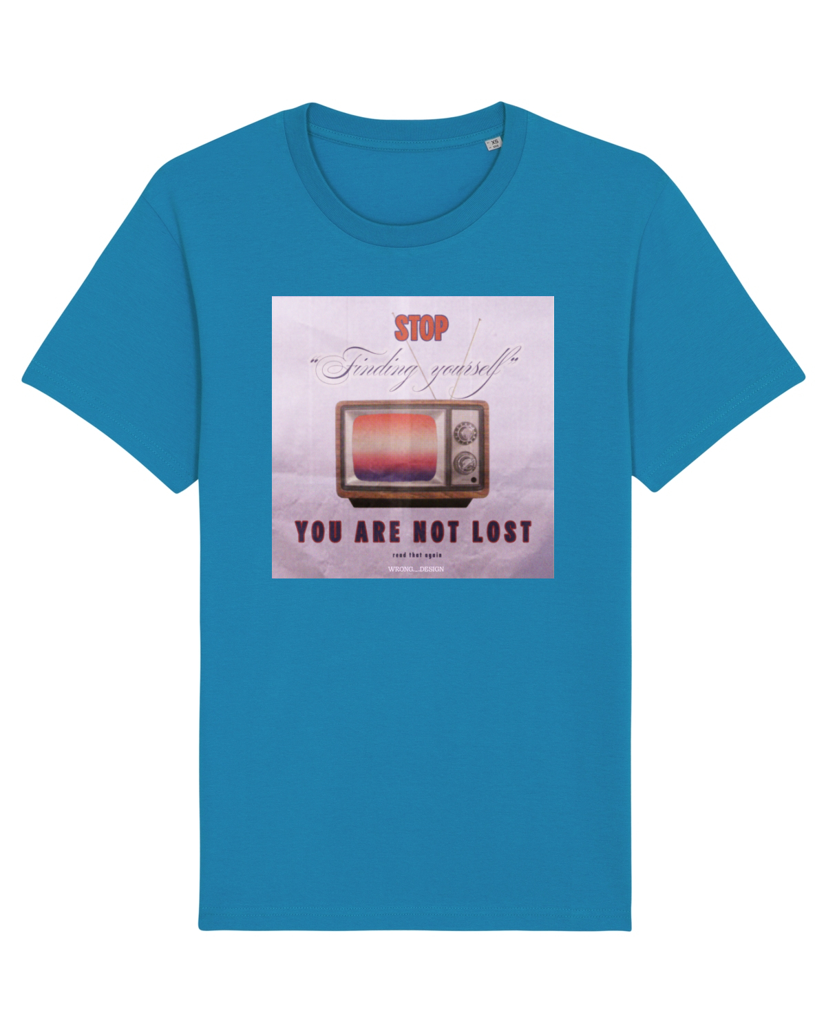 Tricou mânecă scurtă Unisex Rocker Azur