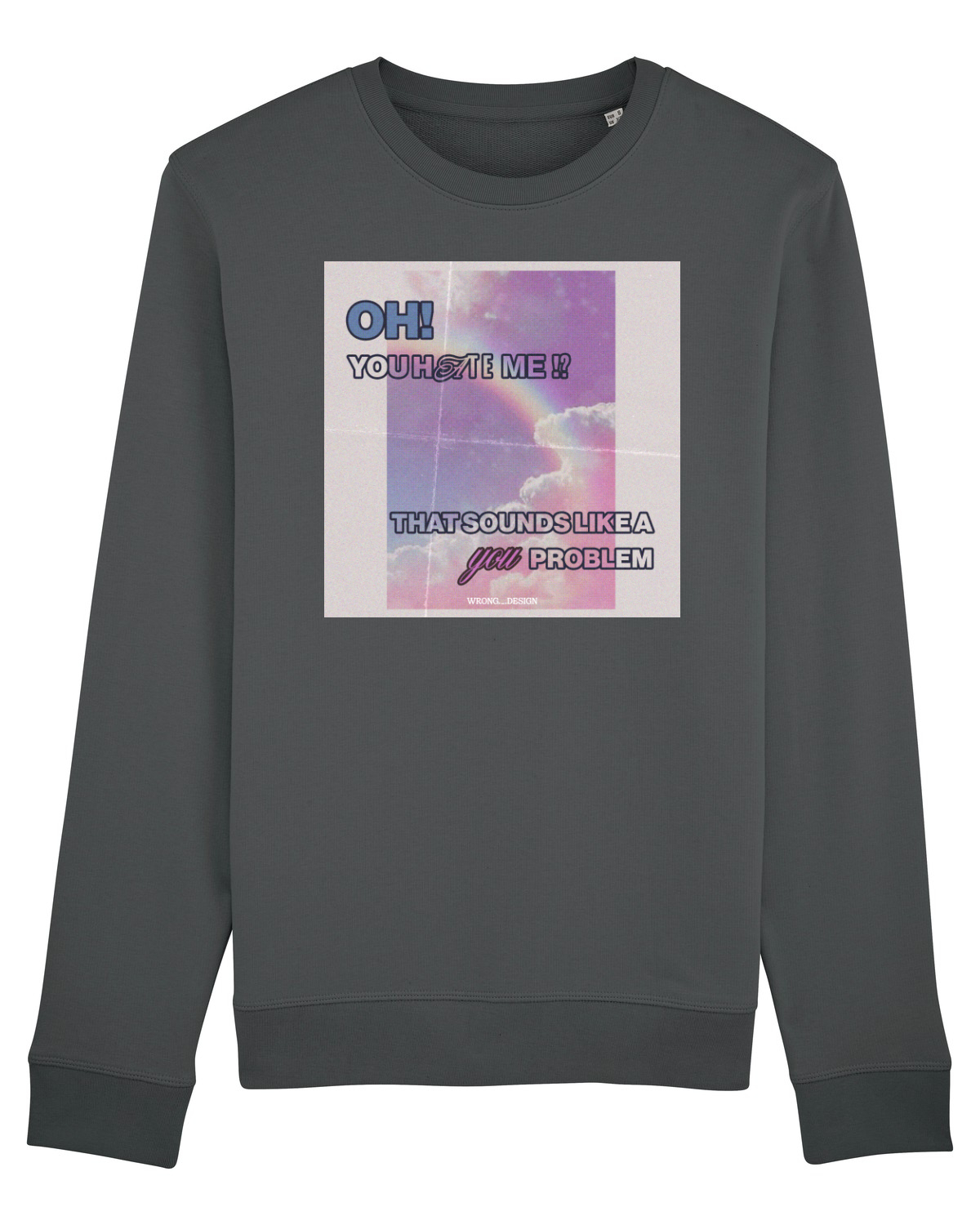 Bluză mânecă lungă Unisex Rise Anthracite