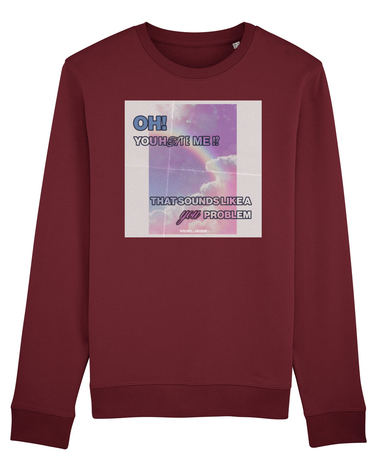 Bluză mânecă lungă Unisex Rise Burgundy