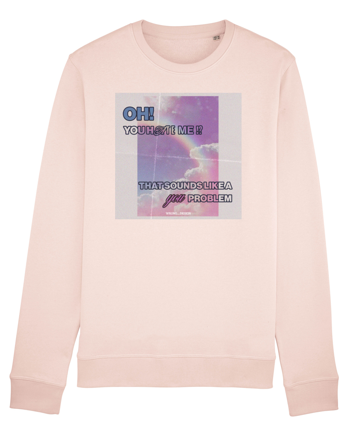 Bluză mânecă lungă Unisex Rise Candy Pink