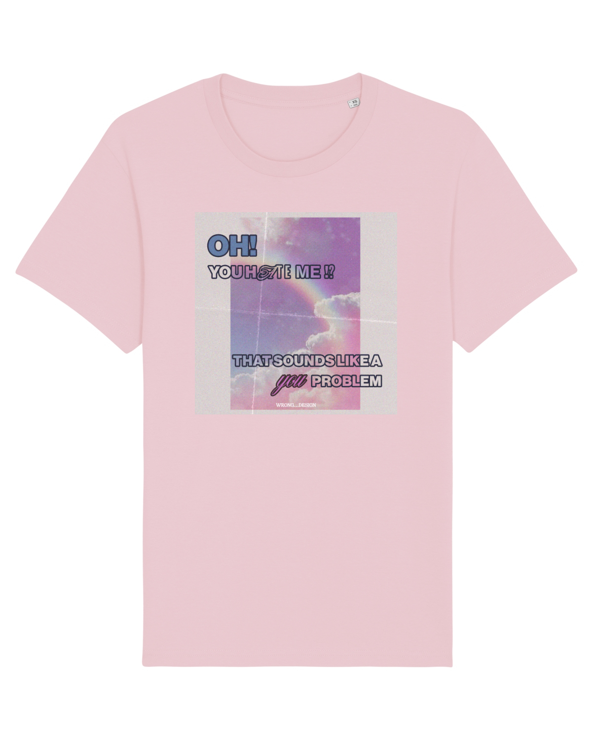 Tricou mânecă scurtă Unisex Rocker Cotton Pink