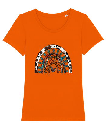 Vintage Summer Rainbow Bright Orange