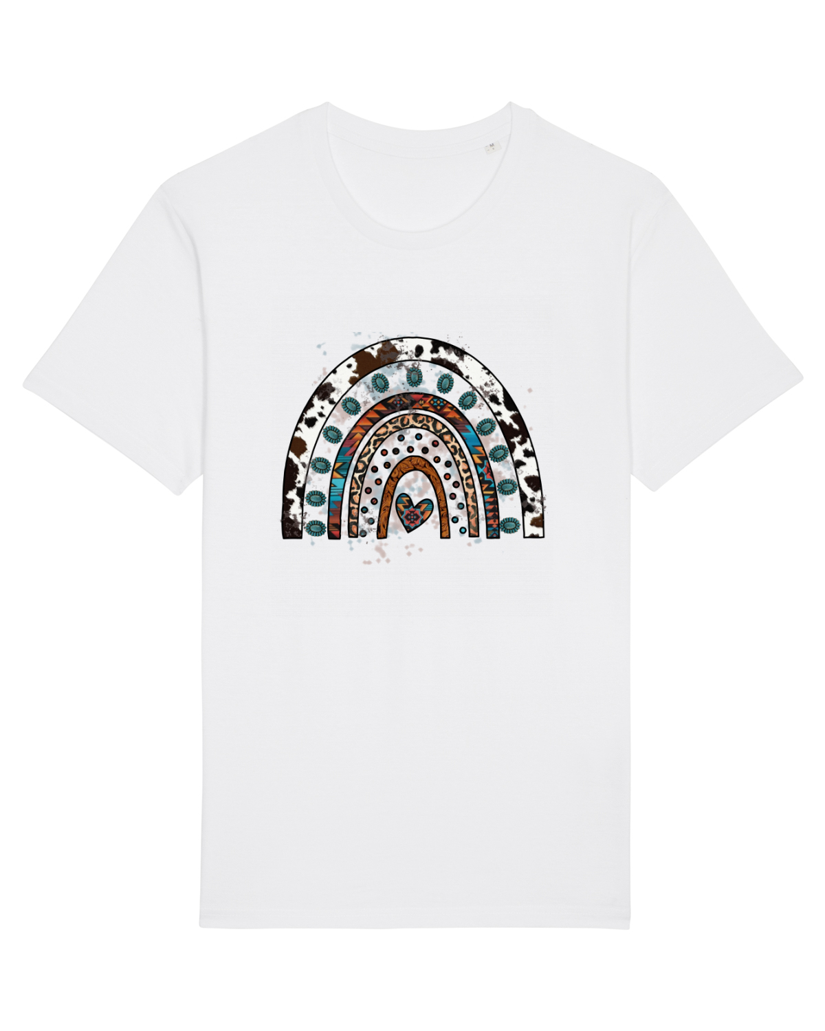 Tricou mânecă scurtă Unisex Rocker White