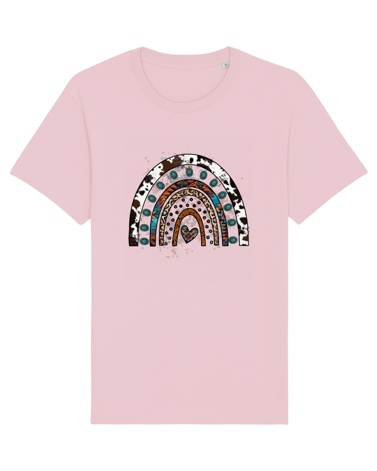 Tricou mânecă scurtă Unisex Rocker Cotton Pink
