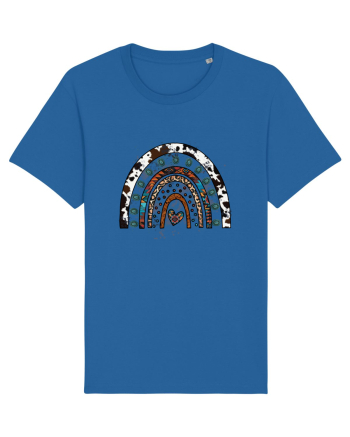 Vintage Summer Rainbow Royal Blue