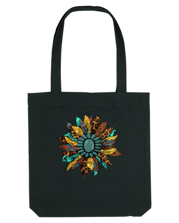 Vintage Summer Sunflower Black