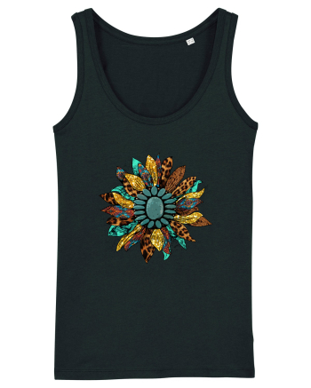 Vintage Summer Sunflower Black