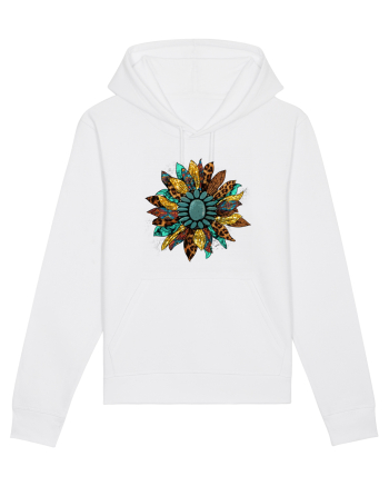 Vintage Summer Sunflower White
