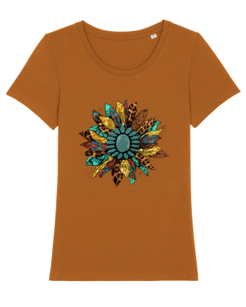 Vintage Summer Sunflower Roasted Orange