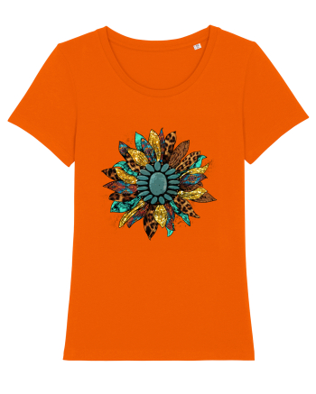 Vintage Summer Sunflower Bright Orange