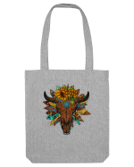 Western Sunflower Bull Skull Sacoșă textilă