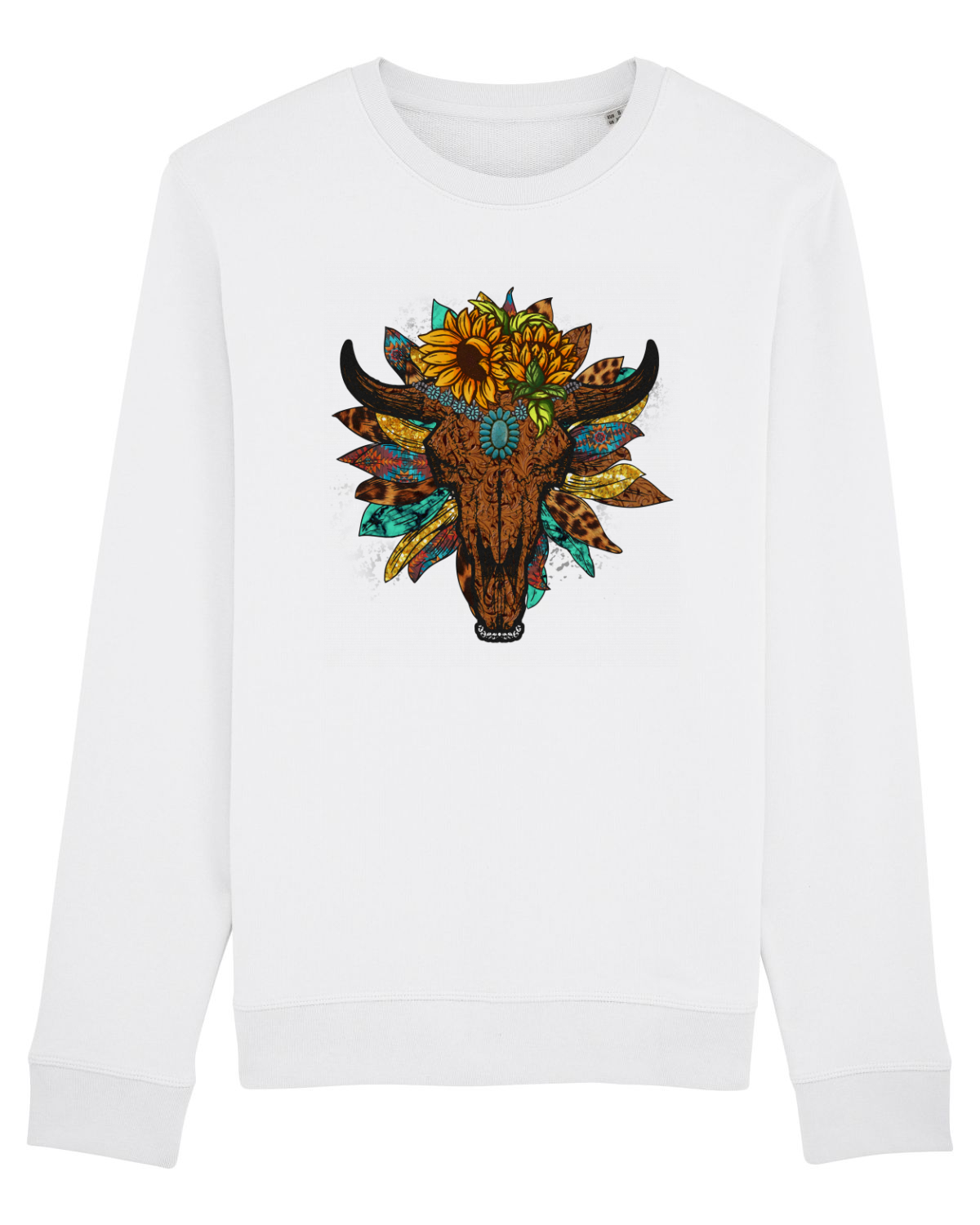 Bluză mânecă lungă Unisex Rise White