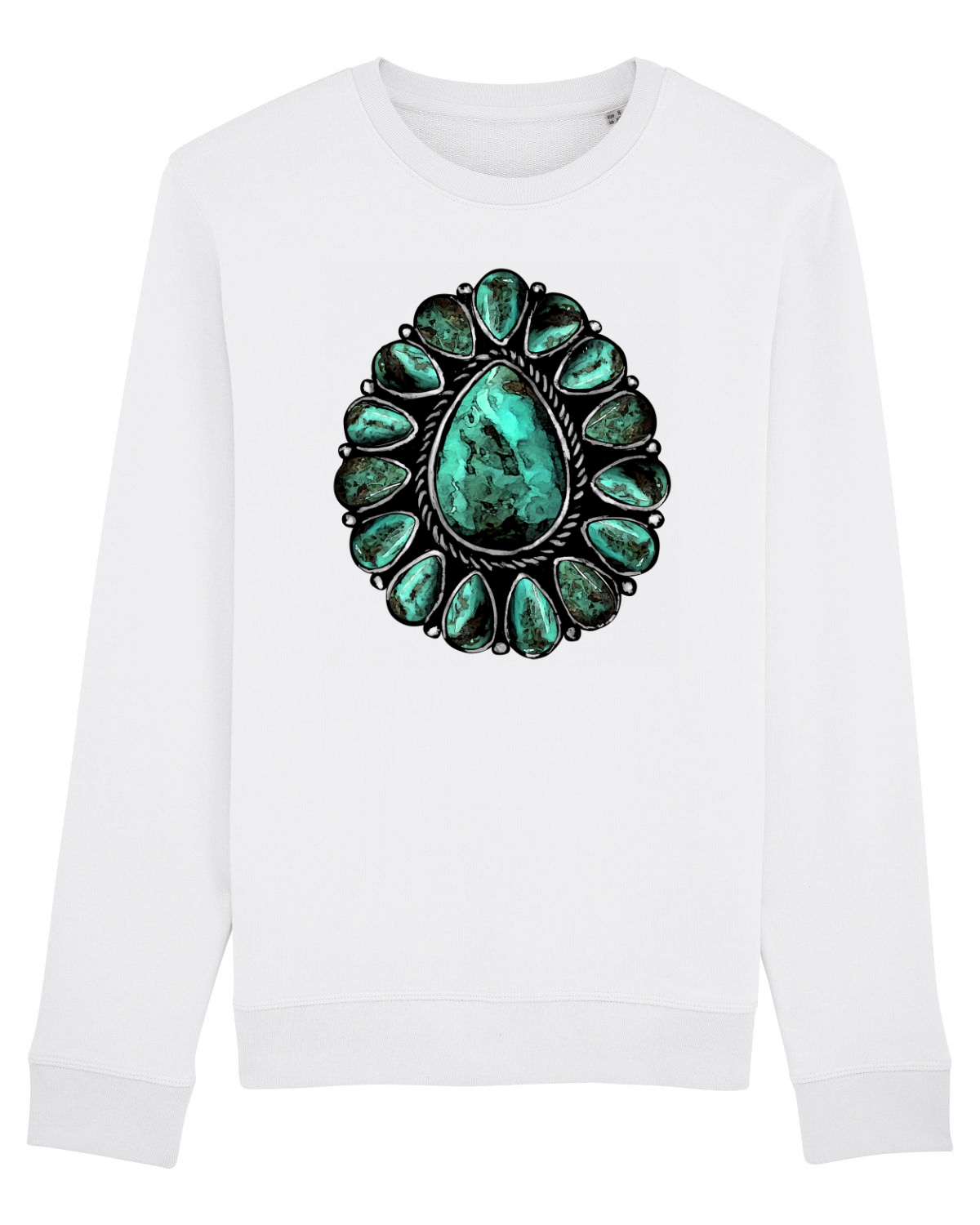 Bluză mânecă lungă Unisex Rise White