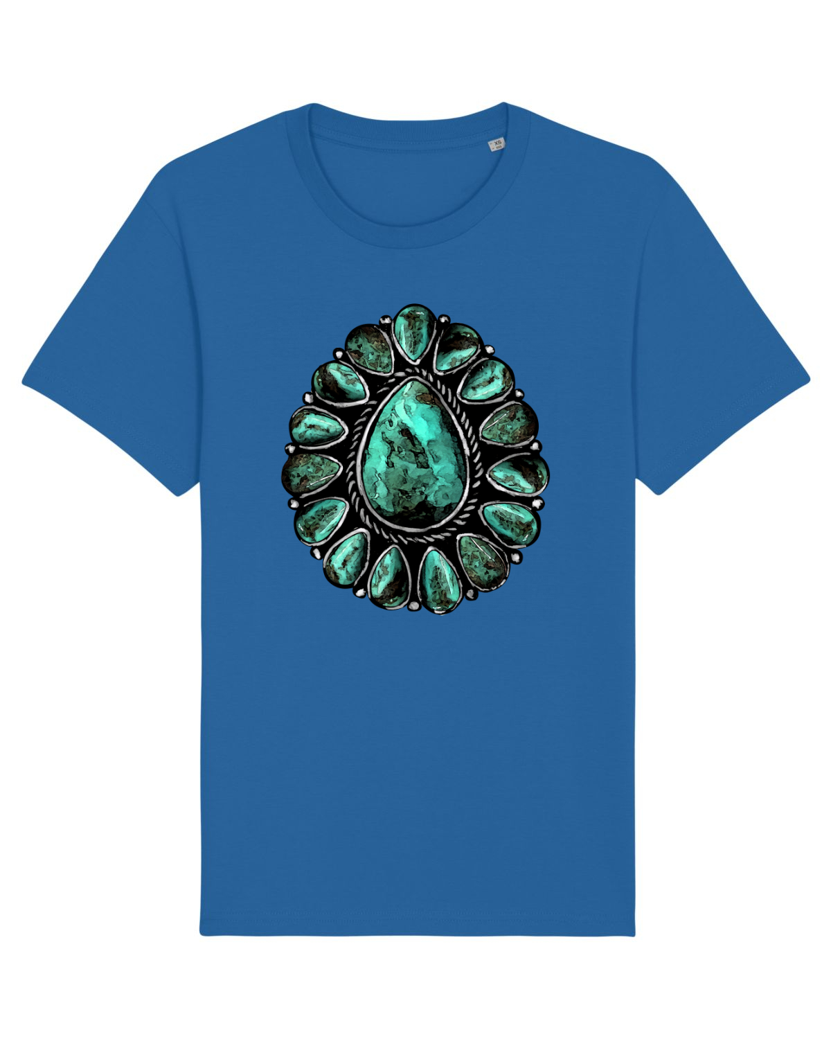 Tricou mânecă scurtă Unisex Rocker Royal Blue