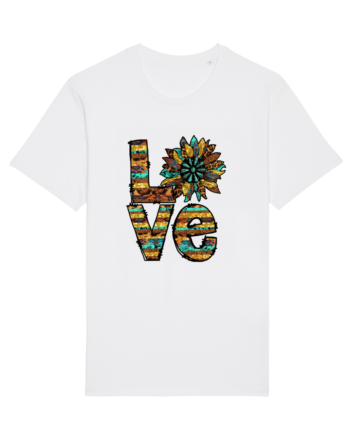 Tricou mânecă scurtă Unisex Rocker White