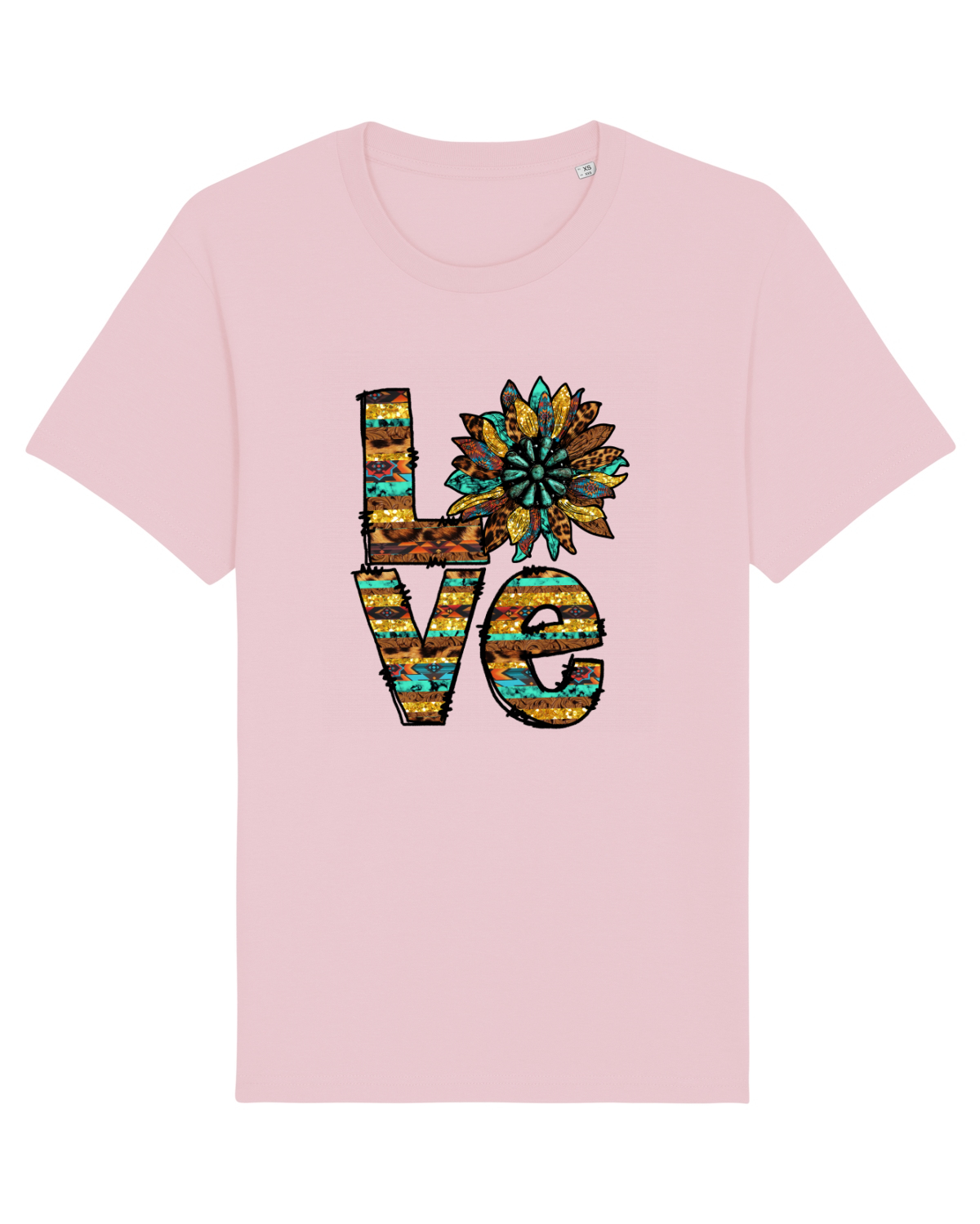 Tricou mânecă scurtă Unisex Rocker Cotton Pink