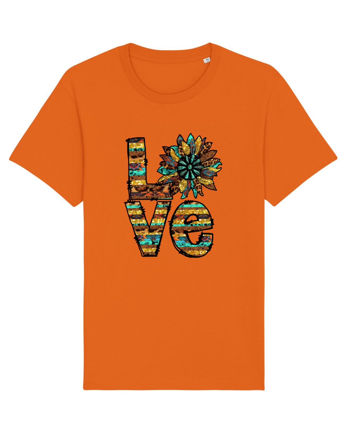 Tricou mânecă scurtă Unisex Rocker Bright Orange