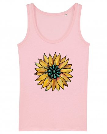 Sunflower Western Yellow Cotton Pink