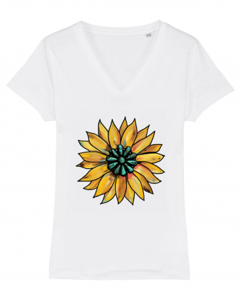 Sunflower Western Yellow White