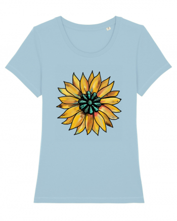 Sunflower Western Yellow Sky Blue