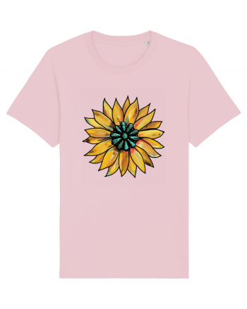 Sunflower Western Yellow Cotton Pink