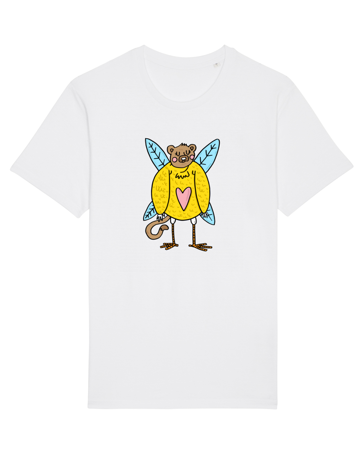 Tricou mânecă scurtă Unisex Rocker White