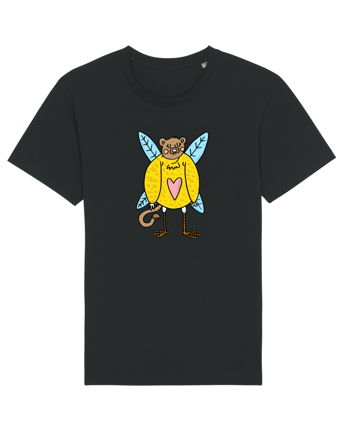 Tricou mânecă scurtă Unisex Rocker Black