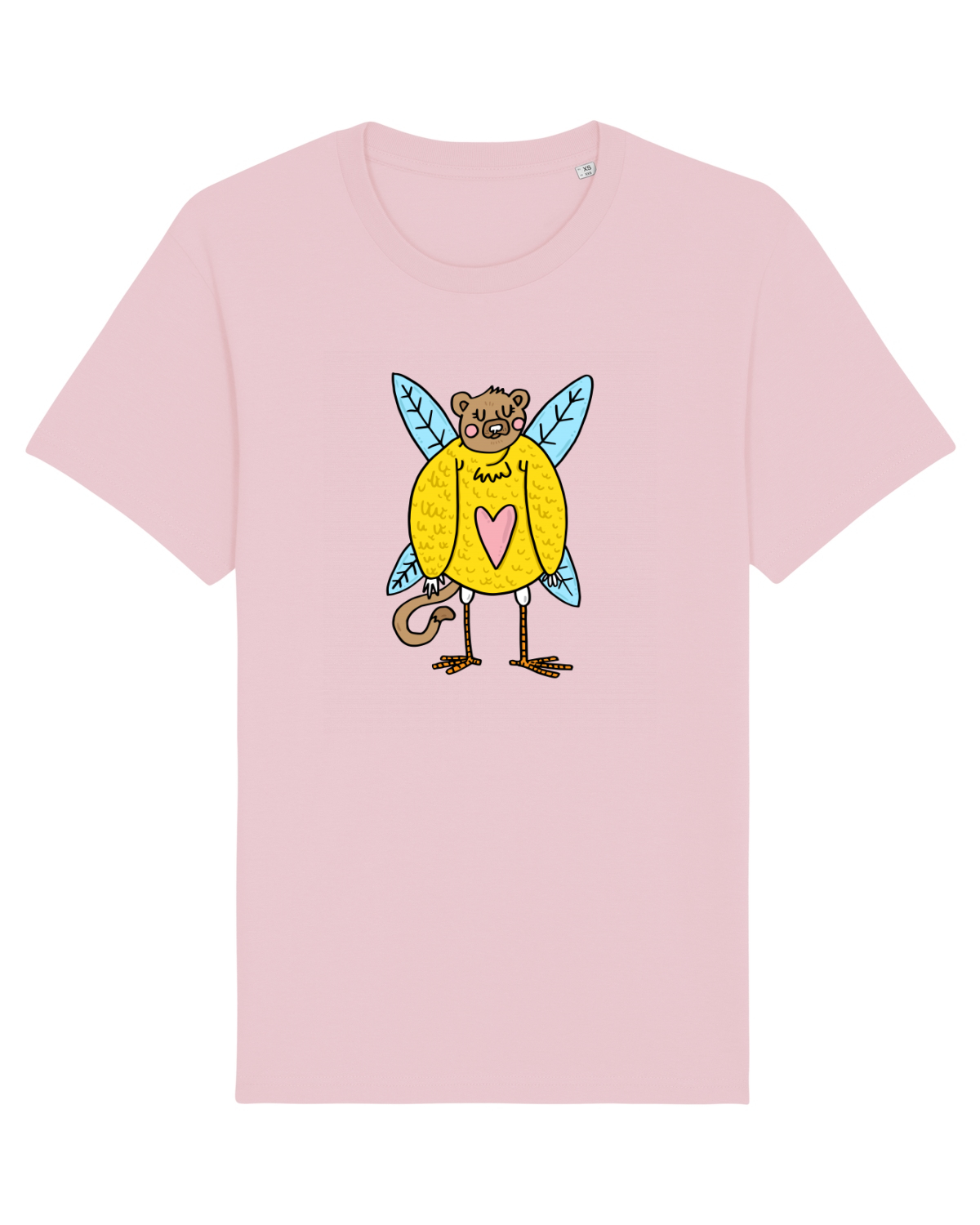Tricou mânecă scurtă Unisex Rocker Cotton Pink