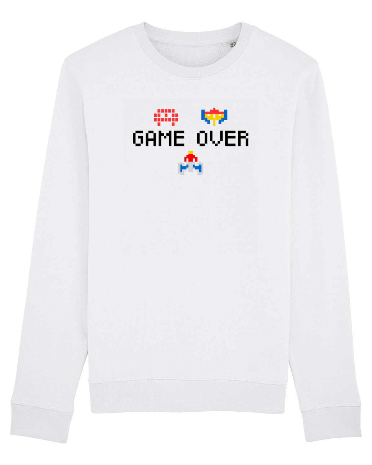 Bluză mânecă lungă Unisex Rise White