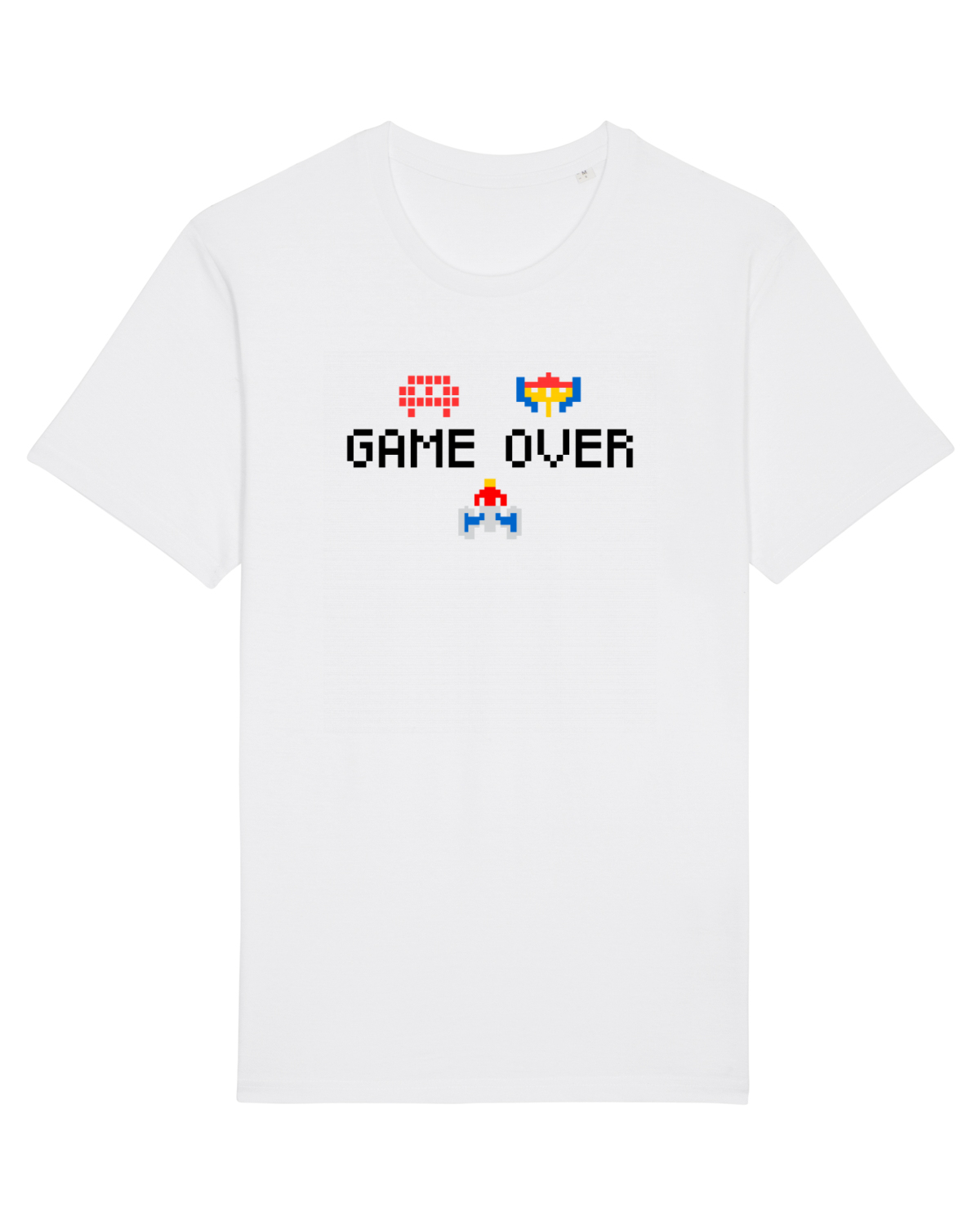 Tricou mânecă scurtă Unisex Rocker White