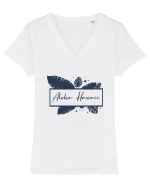 Aloha Hawaii Tricou mânecă scurtă guler V Damă Evoker