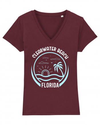 Clearwater Beach Florida Burgundy