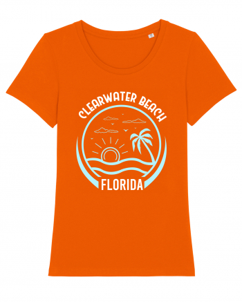 Clearwater Beach Florida Bright Orange